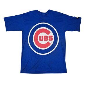 Vintage Chicago Cubs Shirt Mens Large Royal Blue MLB Baseball Starter 90s